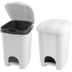 Pattumiera Spazzatura A Pedale 6L Carolina Secchio Estraibile 20 X 22,5 X H 29,7