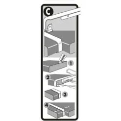 Profilo Di Giunzione Angolare, Piano Di Lavoro Da 38 Mm, Forma A 2 Quarti, Raggio 0 - 2 Mm, Alluminio Nordlinger -Wenko Negozio 58525337 4