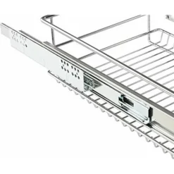 Nova Set 2 Cestelli Estraibili Da Cucina Guide Scorrevoli In Metallo Varie Larghezze Dimensioni : 40 Cm -Wenko Negozio 58894325 5