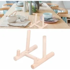 HIASDFLS Scaffale Per Piatti In Legno, Portapiatti Leggero Da Soggiorno Per La Casa -Wenko Negozio 59008681 3