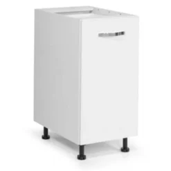 Base Cucina 40x60xH82 In Legno Bianco Frassinato Bianco