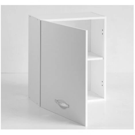 Pensile Cucina 60x32xH72 In Legno Bianco Frassinato Bianco 2 Pensile Cucina 60x32xH72 In Legno Bianco Frassinato Bianco - immagine 2
