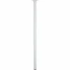 Gamba Fissa Del Tavolo Cilindrica In Acciaio Epossidico Bianco, 80 Cm HETTICH