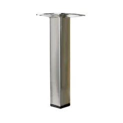 HETTICH Piedino Quadrato Per Mobile Fisso In Acciaio Spazzolato Grigio HETTICH