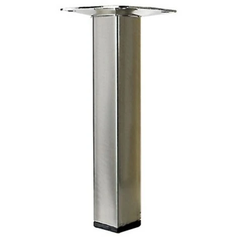 HETTICH Piedino Quadrato Per Mobile Fisso In Acciaio Spazzolato Grigio HETTICH 2 HETTICH Piedino Quadrato Per Mobile Fisso In Acciaio Spazzolato Grigio HETTICH - immagine 2