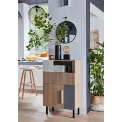 Gamba Fissa Per Mobile HETTICH Quadrata In Acciaio Epossidico Nero HETTICH -Wenko Negozio 59097468 3