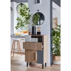 Gamba Fissa Per Mobile HETTICH Quadrata In Acciaio Epossidico Nero HETTICH -Wenko Negozio 59097468 4