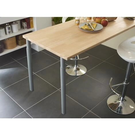 Gamba Per Piano Di Lavoro Cilindrica Regolabile In Metallo Epossidico Grigio, Da 70 A 110 Cm Centrale Brico 2 Gamba Per Piano Di Lavoro Cilindrica Regolabile In Metallo Epossidico Grigio, Da 70 A 110 Cm Centrale Brico - immagine 2