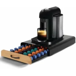 Contenitore Cassetto Porta Cialde Capsule Caffe Bustine Te Zucchero In Metallo
