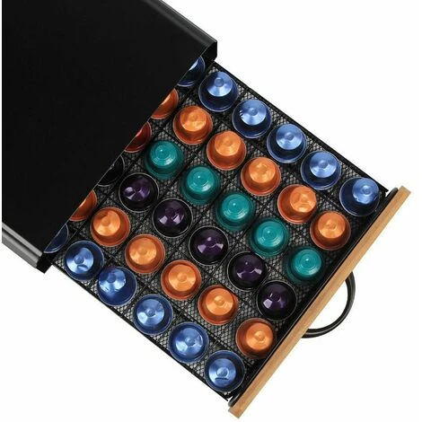 Contenitore Cassetto Porta Cialde Capsule Caffe Bustine Te Zucchero In Metallo 5 Contenitore Cassetto Porta Cialde Capsule Caffe Bustine Te Zucchero In Metallo - immagine 5