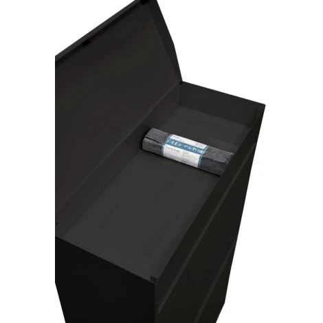 ARREGUI Top CR626-B Pattumiera Per Raccolta Differenziata Con Ripiano Superiore Multiuso, 4 Secchi, Mobile D'acciaio Per Differenziata, 4 X 17L - 68L, Nero 2 ARREGUI Top CR626-B Pattumiera Per Raccolta Differenziata Con Ripiano Superiore Multiuso, 4 Secchi, Mobile D'acciaio Per Differenziata, 4 X 17L - 68L, Nero - immagine 2