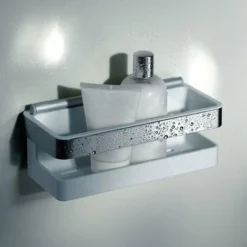 Keuco Collection Moll - Mensola Con Tergivetri, Lunghezza 240 Mm, Bianco/cromo 12759010000 -Wenko Negozio 60468656 3