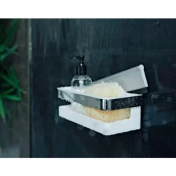 Keuco Collection Moll - Mensola Con Tergivetri, Lunghezza 240 Mm, Bianco/cromo 12759010000 -Wenko Negozio 60468656 5