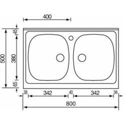 Lavello Da Appoggio Cucina 80x50 Cm In Acciaio Inox Doppia Vasca No Gocciolatoio 7 Lavello Da Appoggio Cucina 80x50 Cm In Acciaio Inox Doppia Vasca No Gocciolatoio -Wenko Negozio 63582284 4