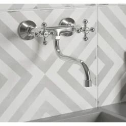 Rubinetto Per Cucina O Lavatoio A Muro Parete Maniglie Stella,vintage Per Lavatoio -Wenko Negozio 6360528 2