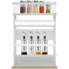 Scaffale Per Il Frigorifero Scaffale Per Spezie Da Appendere Al Frigorifero Con Ripiano A 5 Ripiani Per Organizer Da Cucina, 30x12x46cm Bianco