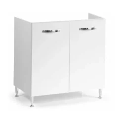 Sottolavello Cucina Componibile Con Ante 80 Cm Bianco