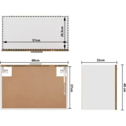 Mobile Pensile Rovere Fumo 60x31x40 Cm In Legno Ingegnerizzato VidaXL 7 Mobile Pensile Rovere Fumo 60x31x40 Cm In Legno Ingegnerizzato VidaXL -Wenko Negozio 64154140 3