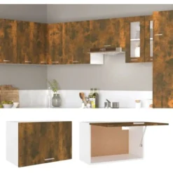 Mobile Pensile Rovere Fumo 60x31x40 Cm In Legno Ingegnerizzato VidaXL 8 Mobile Pensile Rovere Fumo 60x31x40 Cm In Legno Ingegnerizzato VidaXL -Wenko Negozio 64154140 4