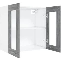 Pensile In Vetro Grigio Sonoma 60x31x60 Cm Legno Multistrato VidaXL -Wenko Negozio 64162639 5