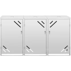 Bidone Immondizia Contenitore Per Bidone Della Spazzatura 3 X 240 L Acciaio Inox -Wenko Negozio 65341571 4