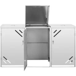 Bidone Immondizia Contenitore Per Bidone Della Spazzatura 3 X 240 L Acciaio Inox -Wenko Negozio 65341571 5