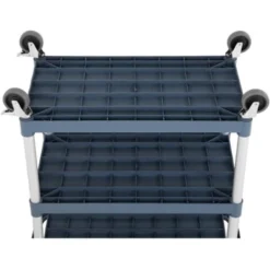 Carrello Di Servizio Ristorante Sala 3 Ripiani 4 Ruote Fino A 150 Kg Alluminio -Wenko Negozio 65341992 5