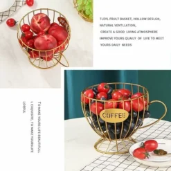 Portacialde Di Caffè, Contenitore Per Crema Di Caffè In Metallo, Cestelli Multipli Per La Conservazione Del Caffè Espresso E Bancone Da Cucina, Tavolino Da Caffè (oro) -Wenko Negozio 66562953 4