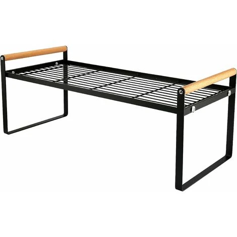 Scaffale Da Cucina Da Appoggio, Scaffale Multifunzione Impilabile, Scaffale Per Armadietto, Dispensa, Scaffale Per Spezie In Metallo Per Stoviglie (Nero) 1 Scaffale Da Cucina Da Appoggio, Scaffale Multifunzione Impilabile, Scaffale Per Armadietto, Dispensa, Scaffale Per Spezie In Metallo Per Stoviglie (Nero)