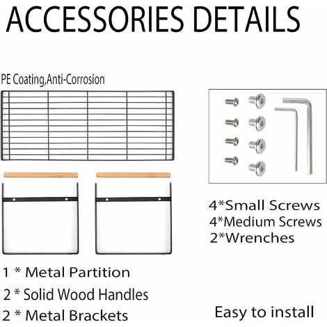Scaffale Da Cucina Da Appoggio, Scaffale Multifunzione Impilabile, Scaffale Per Armadietto, Dispensa, Scaffale Per Spezie In Metallo Per Stoviglie (Nero) 4 Scaffale Da Cucina Da Appoggio, Scaffale Multifunzione Impilabile, Scaffale Per Armadietto, Dispensa, Scaffale Per Spezie In Metallo Per Stoviglie (Nero) - immagine 4