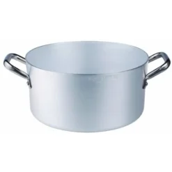 Casseruola Alta In Alluminio - 2 Manici - Ø28xh14 Cm