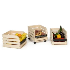 Set Di 3 Vassoi In Legno Impilabili Per Frutta E Verdura -Wenko Negozio 68672786 4