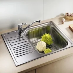 Blanco TIPO 45 S Mini, Lavello Inox 1 Vasca + Gocciolatoio Reversibile 60,5x50 Cm Con Scarico Manuale (516524) -Wenko Negozio 69647192 3