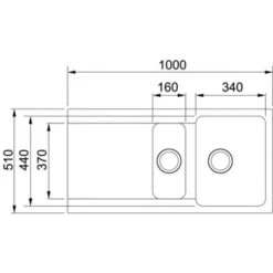 Franke Orion OID 651, Lavello Con Gocciolatoio Reversibile E Bacinella 100 X 51 Cm, Tectonite®, Carbone (OID651C) -Wenko Negozio 69648373 3