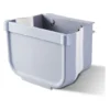 MINKUROW Pattumiera Da Cucina Pieghevole Porta Da Cucina Pattumiera Da Parete Per Auto Home Office, Solo Uno, Piccolo, Grigio