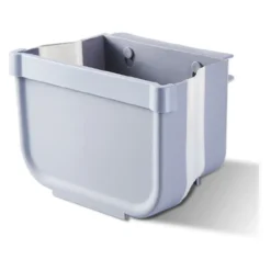 MINKUROW Pattumiera Da Cucina Pieghevole Porta Da Cucina Pattumiera Da Parete Per Auto Home Office, Solo Uno, Piccolo, Grigio