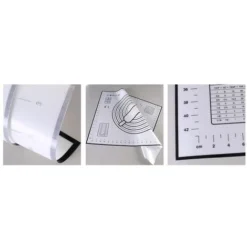 MINKUROW Tappetino Da Forno Antiaderente In Silicone Con Misure 2 Pezzi Per 60 X 50 Cm (Rosso + Nero) -Wenko Negozio 69790033 4