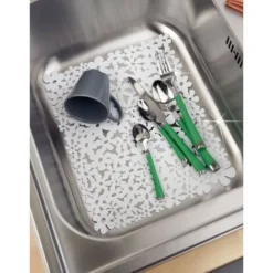 WENKO Tappetino Per Lavello Flower Bianco - Plastica, Plastica, 26 X 31 Cm, Bianco -Wenko Negozio 70668316 3