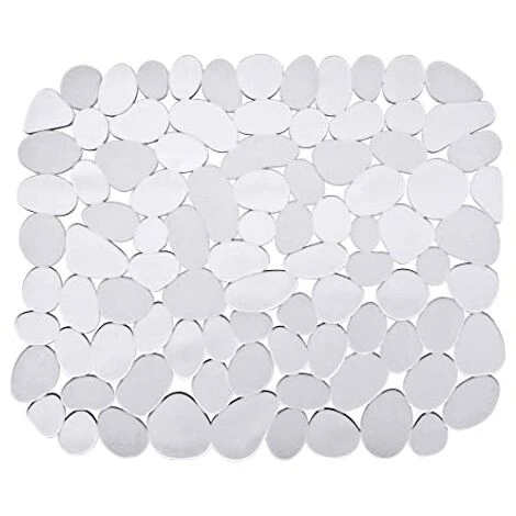 WENKO Tappetino Per Lavello Stone - Plastica, Plastica, 26 X 31 Cm, Trasparente 1 WENKO Tappetino Per Lavello Stone - Plastica, Plastica, 26 X 31 Cm, Trasparente