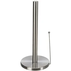 WENKO Portarotolo Carta Cucina Clayton Acciaio Inossidabile, Acciaio Inossidabile, 15 X 33 X 15 Cm, Argento Opaco