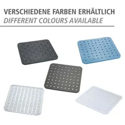 WENKO Tappetino Per Lavello Kristall Nero - Extra Spesso, Plastica, 27.5 X 1 X 31 Cm, Nero -Wenko Negozio 70692389 4