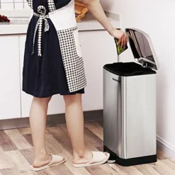 SONGMICS Pattumiera Contenitore 30 Litri Bidone Cestino Con Pedale Per Cucina Custodia LTB01L -Wenko Negozio 70693977 3