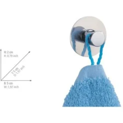 WENKO Gancio Da Parete Imperia Acciaio Inossidabile - Autoadesivo, Acciaio Inossidabile, 5 X 2 X 5 Cm, Lucido 7 WENKO Gancio Da Parete Imperia Acciaio Inossidabile - Autoadesivo, Acciaio Inossidabile, 5 X 2 X 5 Cm, Lucido -Wenko Negozio 70746477 4