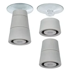 Wenko Patas Para Tablas De Vidrio 4 PCS, Grigio, 24.5x10x2.5 Cm