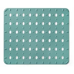 Rayen Tappeto Protettivo Per Lavello Protegge Le Stoviglie Fori Di Drenaggio Proteggere Il Lavandino Ante-Slip 27,5 X 32 Cm Aqua, Gomma, Verde Acqua -Wenko Negozio 70796089 4