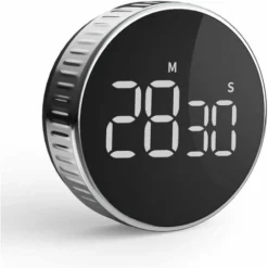 Timer Da Cucina, Timer Da Cucina Per Il Conto Alla Rovescia Per Corsi Di Cucina In Cucina, Display LCD Con Timer Magnetico Digitale, Controllo Della Rotazione, Strumento Di Gestione Del Tempo