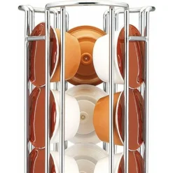 Portacapsule, Portacapsule Caffè, Dosatore Capsule Caffè, Portacapsule Caffè, Filo Cromato, Argento, 32,5 Cm -Wenko Negozio 70835625 3