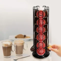 Portacapsule Da 1 Pezzo Per 24 Cialde Dolce Gusto, Contenitore Per Capsule Dolce Gusto, Dispenser Per Capsule Di Caffè, Supporto Per Capsule Di Caffè, Portacapsule Girevole A 360 Gradi -Wenko Negozio 71079006 5