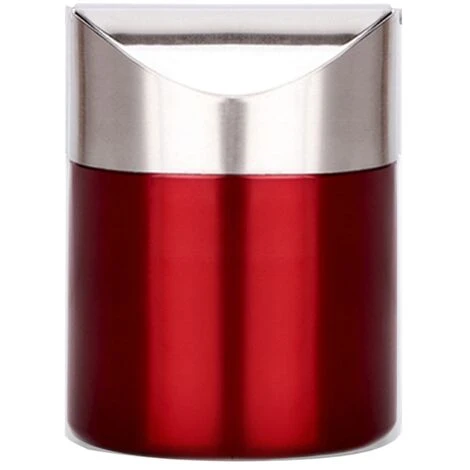 Mini Pattumiera In Metallo Da Tavolo Pattumiera Riutilizzabile Da 1,5 Litri Per Casa, Ufficio, Scuola, True Color 1 Mini Pattumiera In Metallo Da Tavolo Pattumiera Riutilizzabile Da 1,5 Litri Per Casa, Ufficio, Scuola, True Color