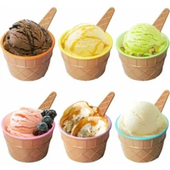 Set Di 6 Ciotole Da Dessert Per Gelato E Cucchiai Abbinati - Plastica - Simpatici Colori Assortiti - Design In Rilievo 9 Set Di 6 Ciotole Da Dessert Per Gelato E Cucchiai Abbinati - Plastica - Simpatici Colori Assortiti - Design In Rilievo -Wenko Negozio 71884681 5